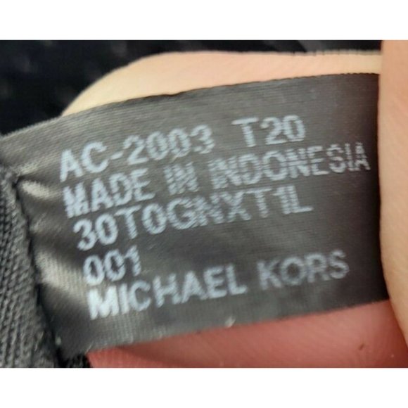 Vintage 2003 Michael Kors Sullivan Small Convertible Top Zip Tote Cross Retired - Picture 8 of 11